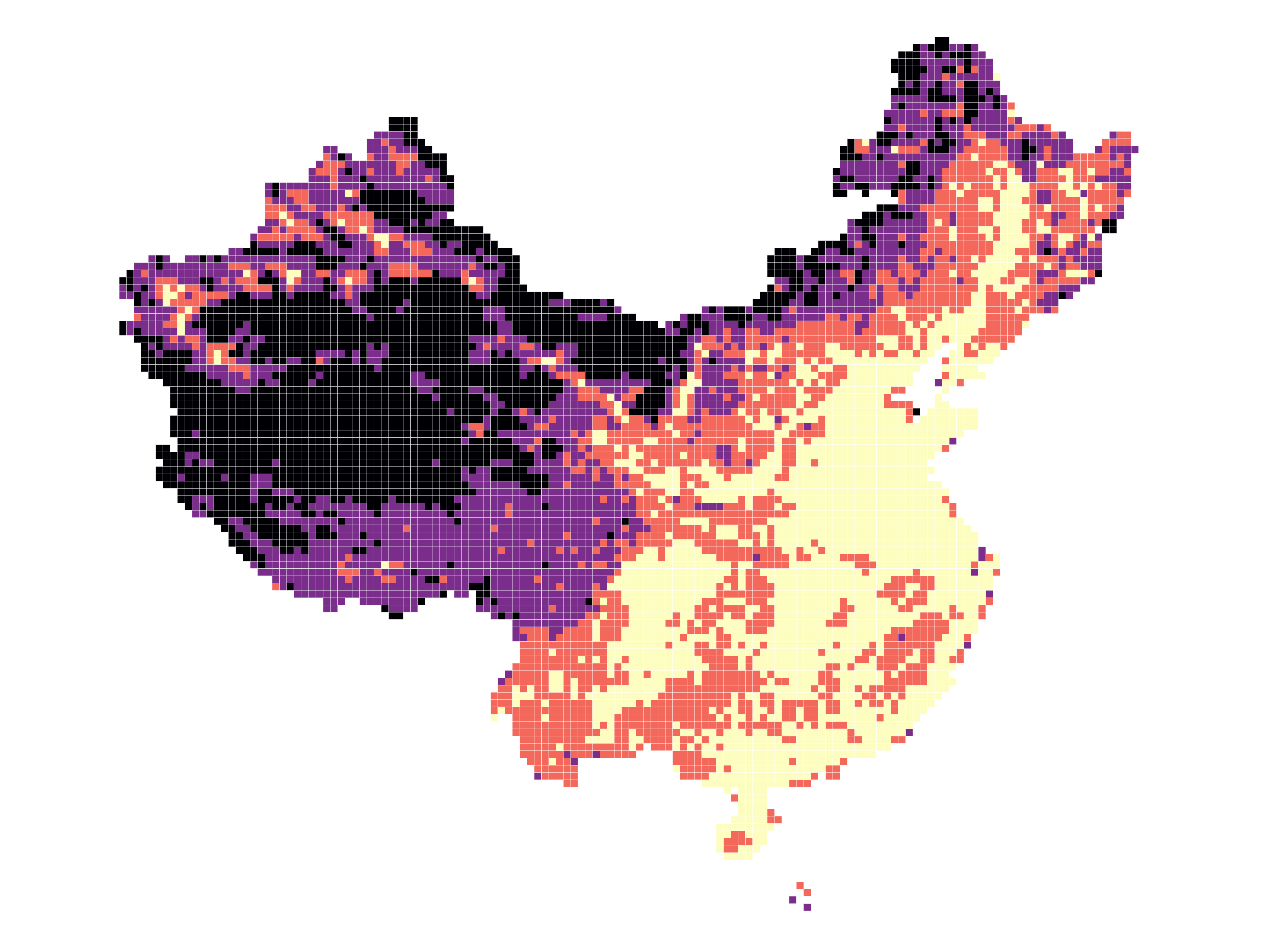 Mean population density